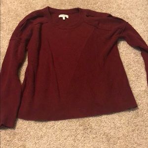 Cold shoulder sweater